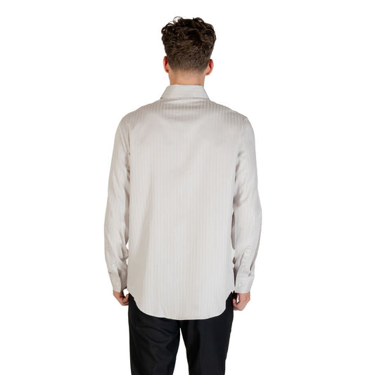 Gray Cotton Pattern Shirt