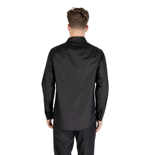 Black Cotton Dress Shirt