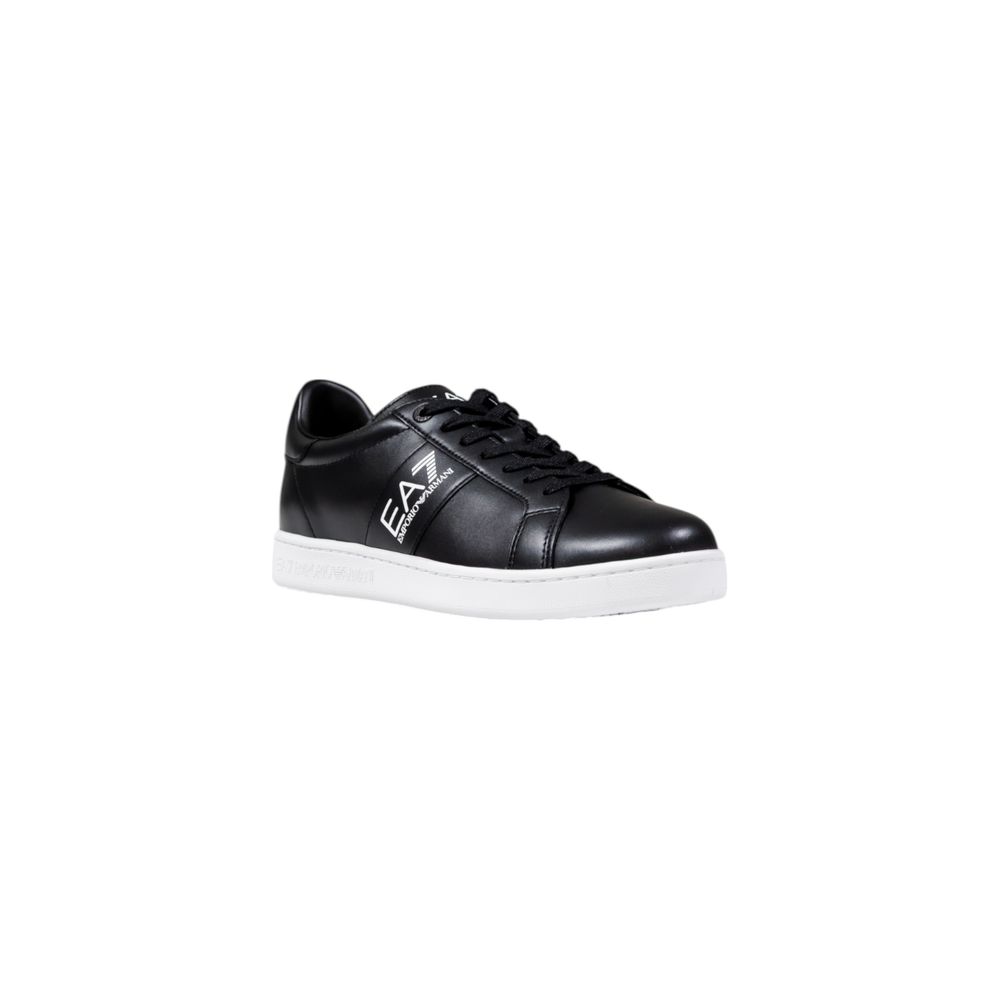 Black And White Leather Sneakers