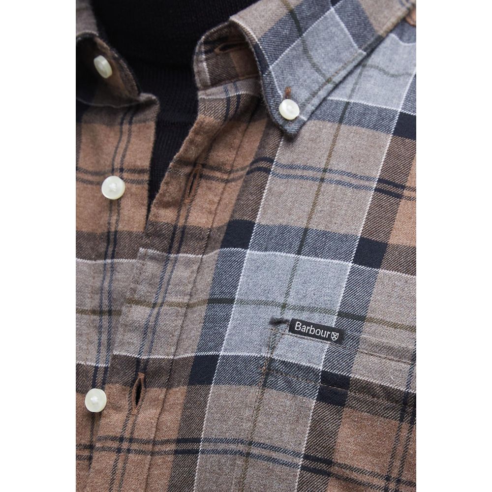 Beige Cotton Pattern Shirt