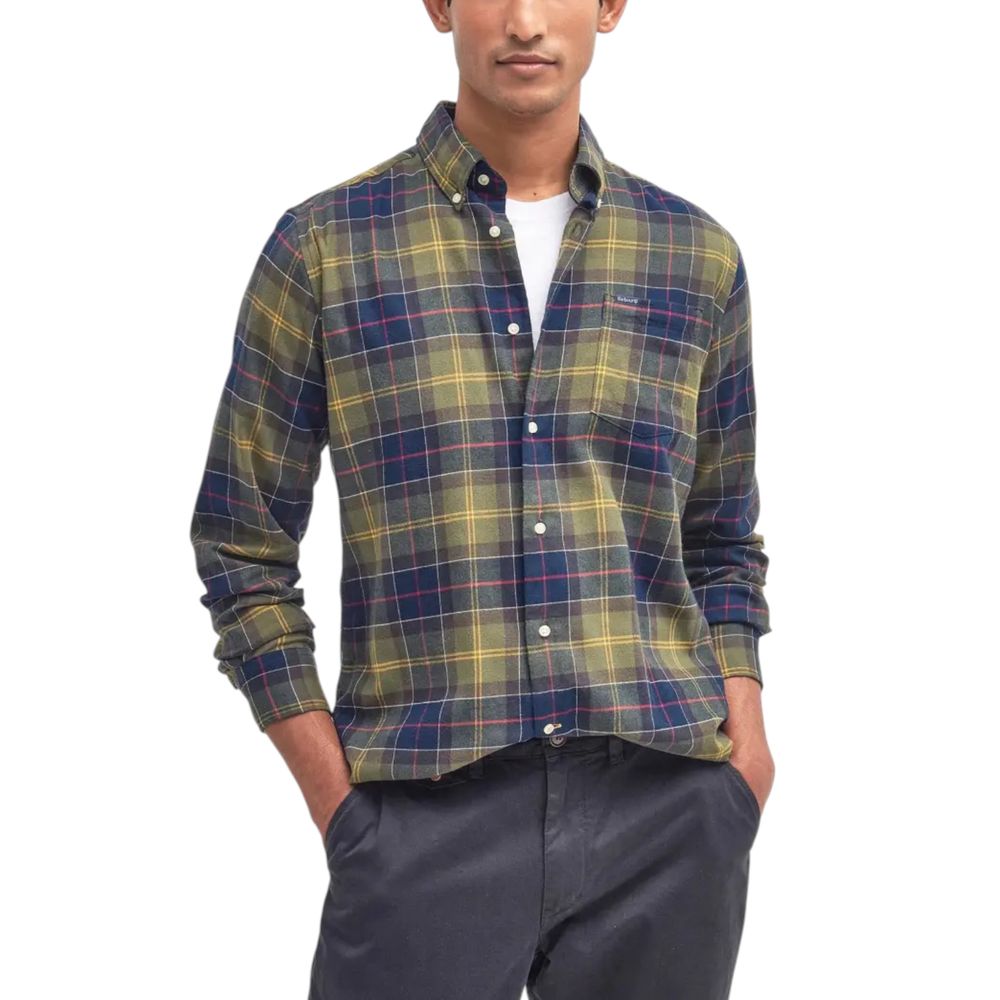 Bicolor Cotton Dress Shirt
