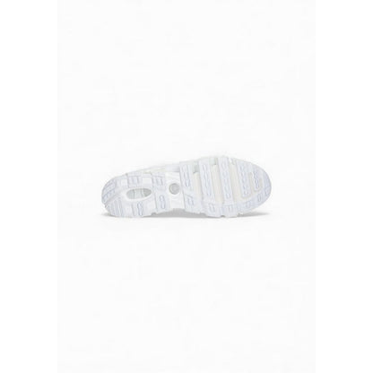 White Synthetic Athletic Sneakers