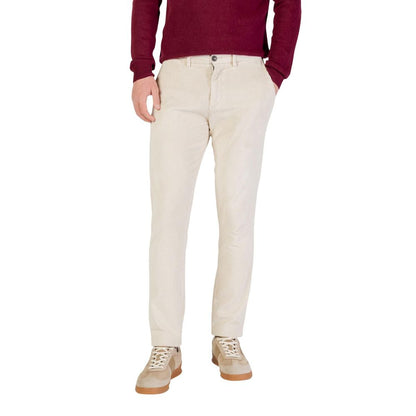 Beige Cotton Pants