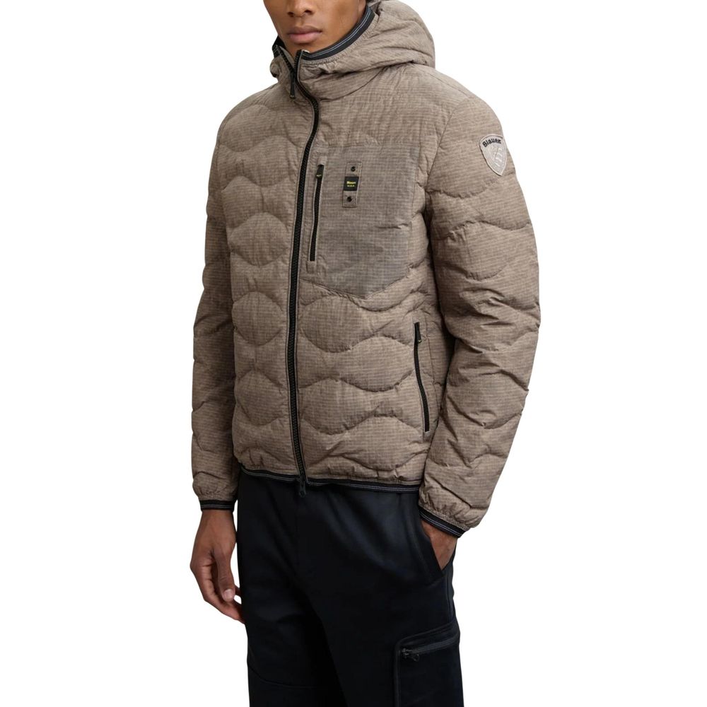 Brown Polyester Coat