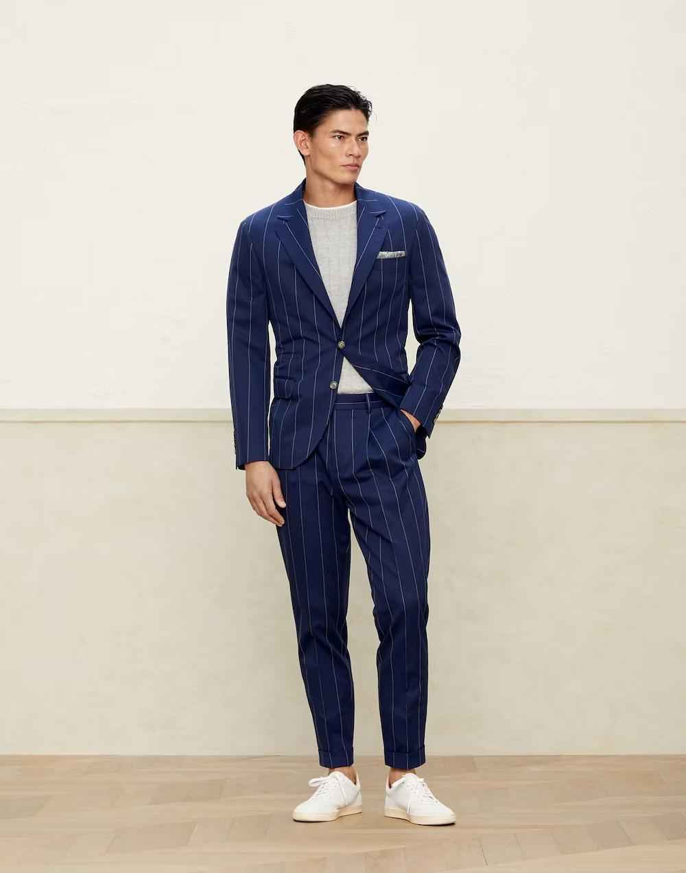 Bicolor Wool Blazer