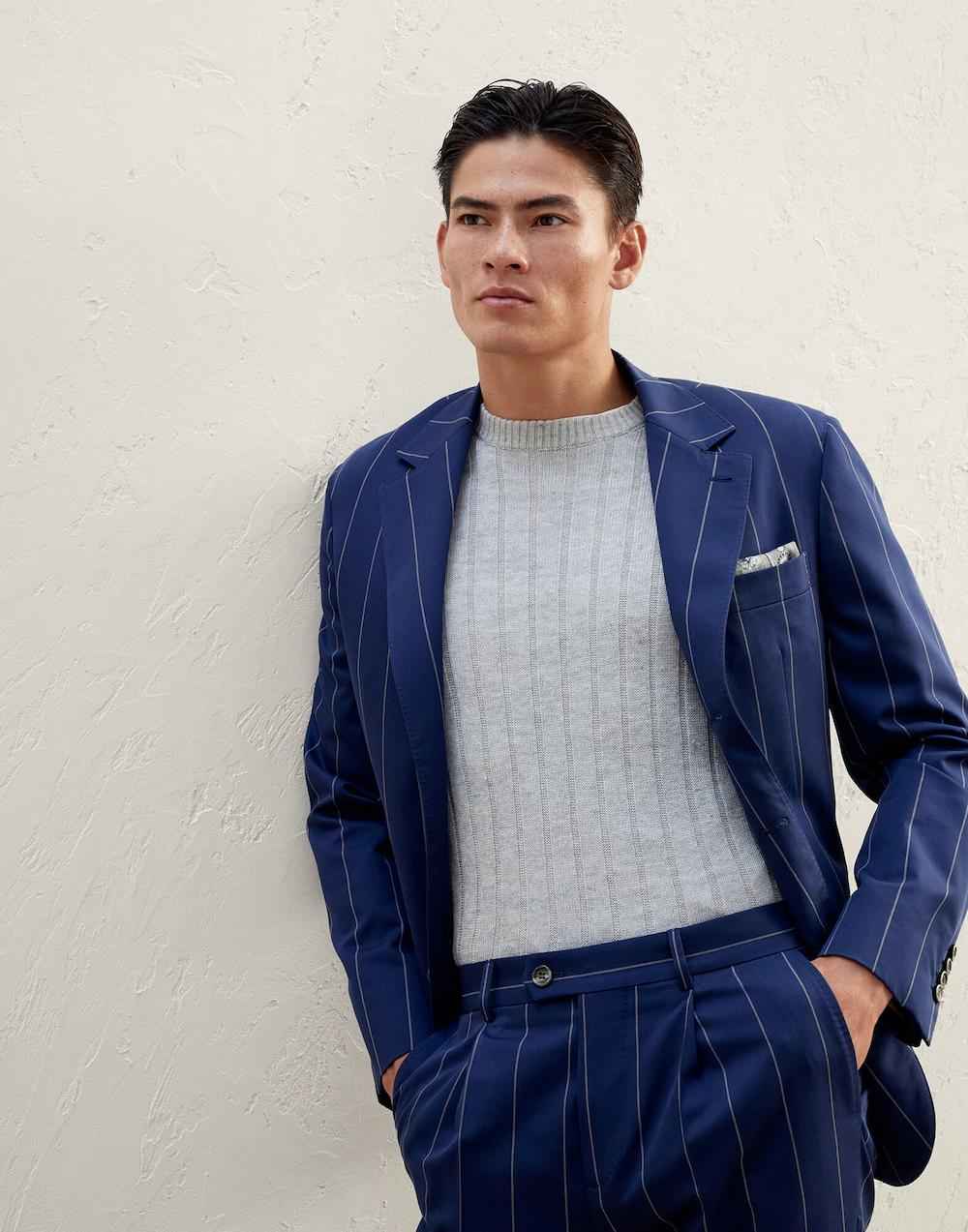 Bicolor Wool Blazer