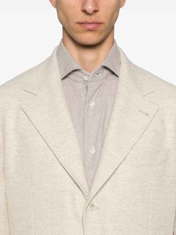 Yellow Wool Blazer
