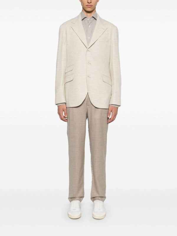 Yellow Wool Blazer