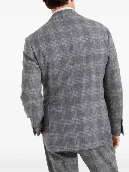 Gray Silk Blazer