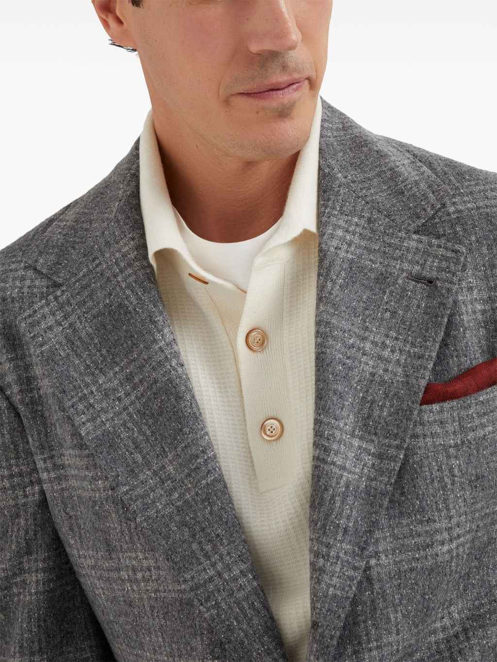 Gray Silk Blazer