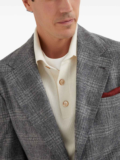 Gray Silk Blazer