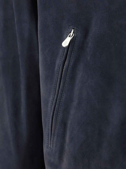 Blue Leather Jacket