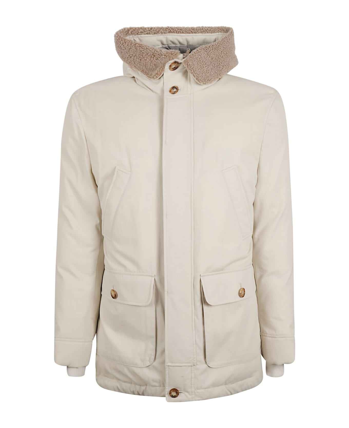 Multicolor Cotton Full-Length Jacket