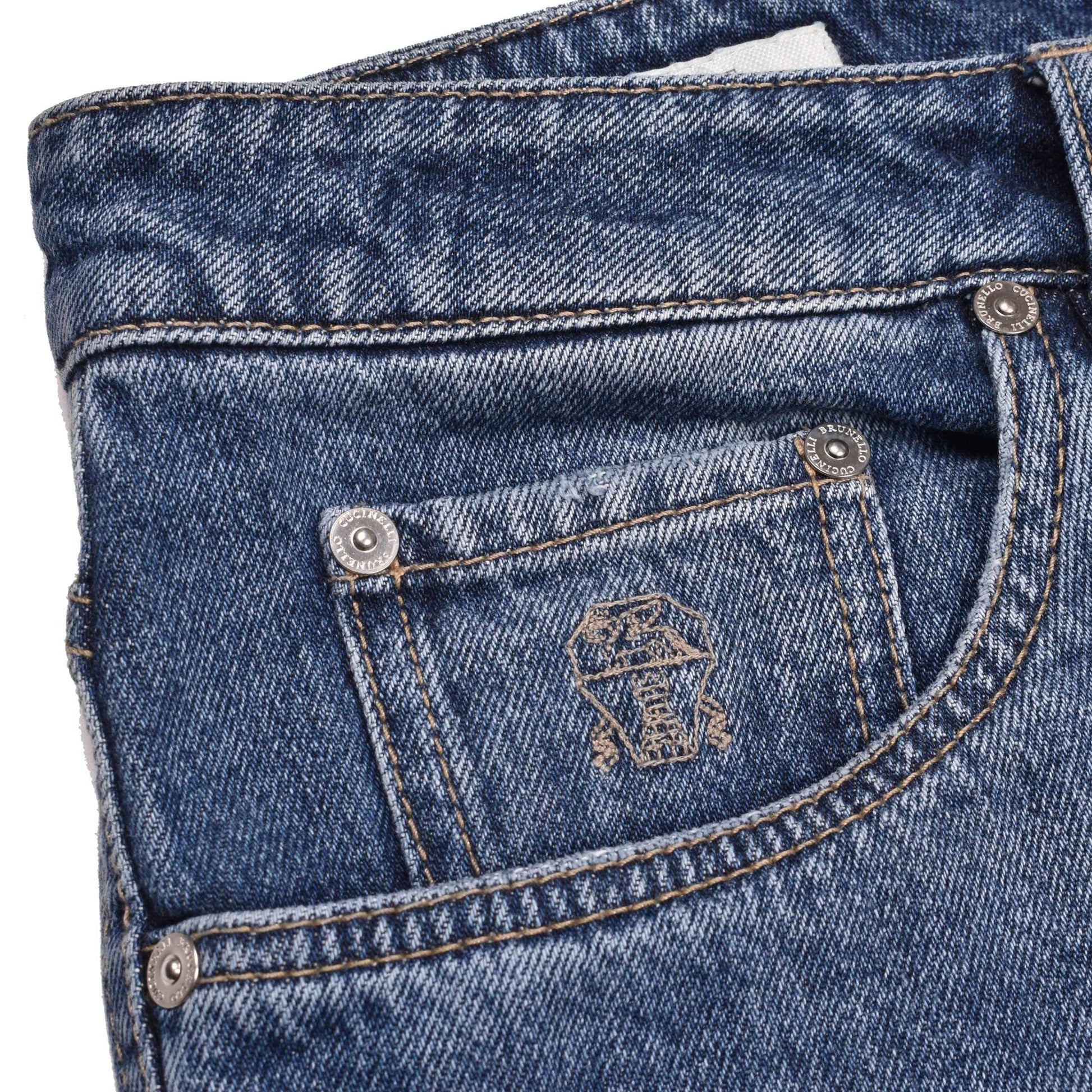 Blue Cotton Relaxed Fit Jeans