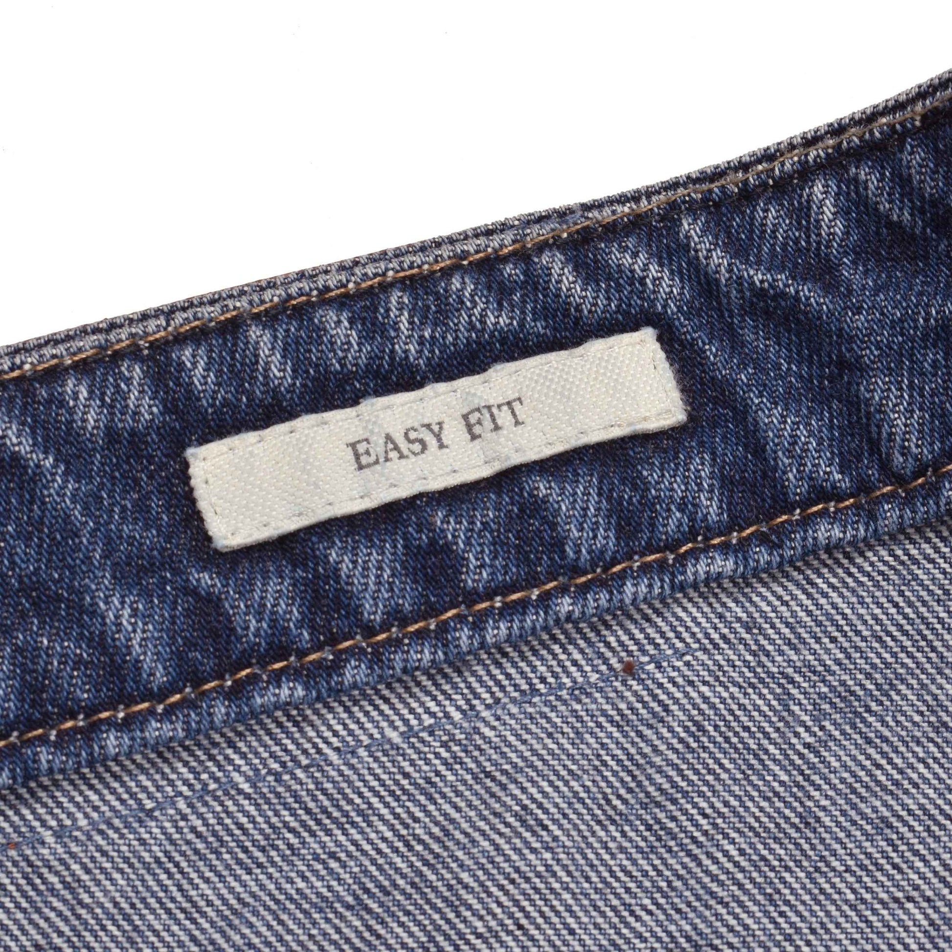 Blue Cotton Relaxed Fit Jeans