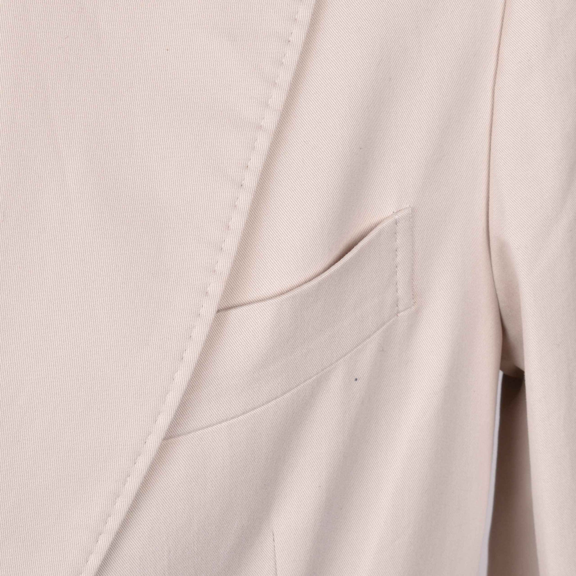 Beige Cotton Blazer