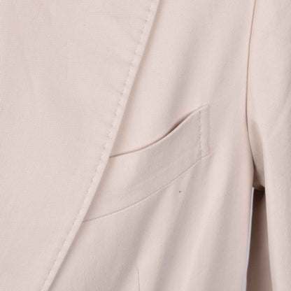Beige Cotton Blazer