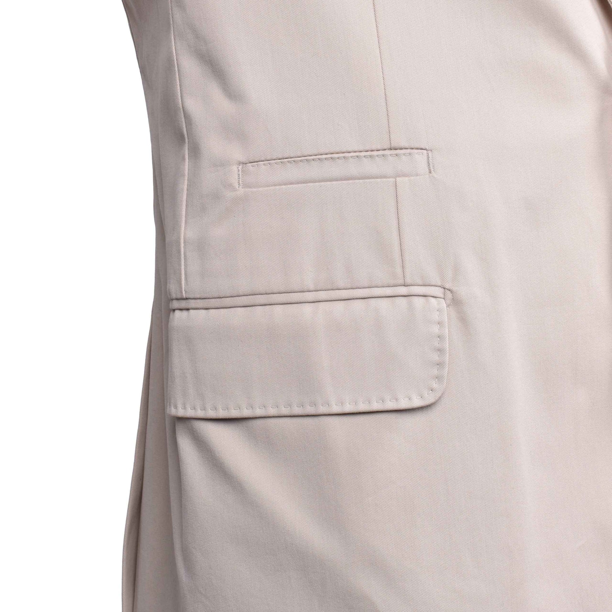 Beige Cotton Blazer