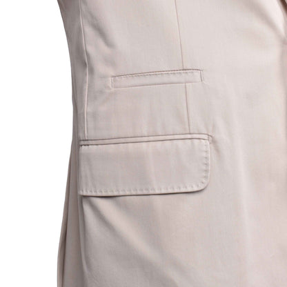 Beige Cotton Blazer