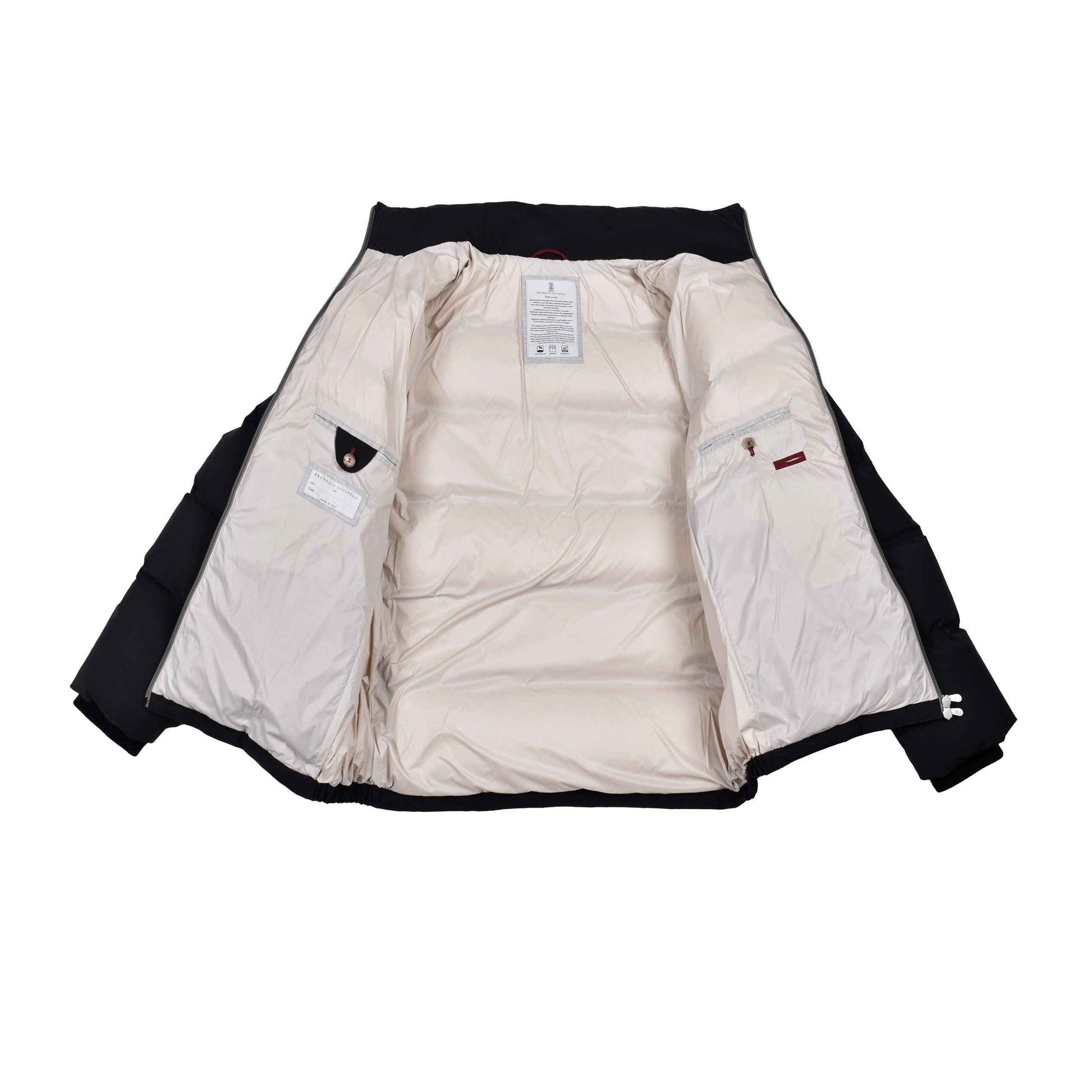 Black Polyamide Full-Length Jacket