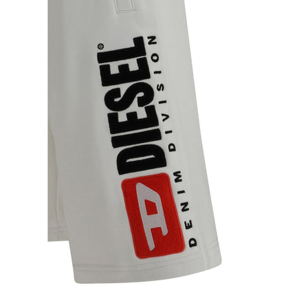 White Cotton Bermuda Shorts