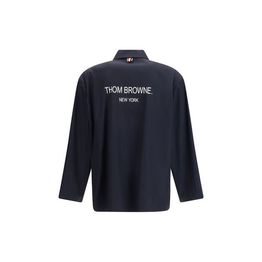 Blue Polyester Coat