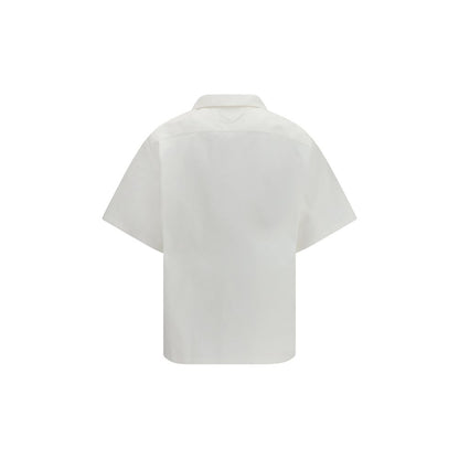 White Cotton Pattern Shirt