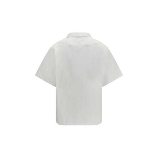 White Cotton Pattern Shirt