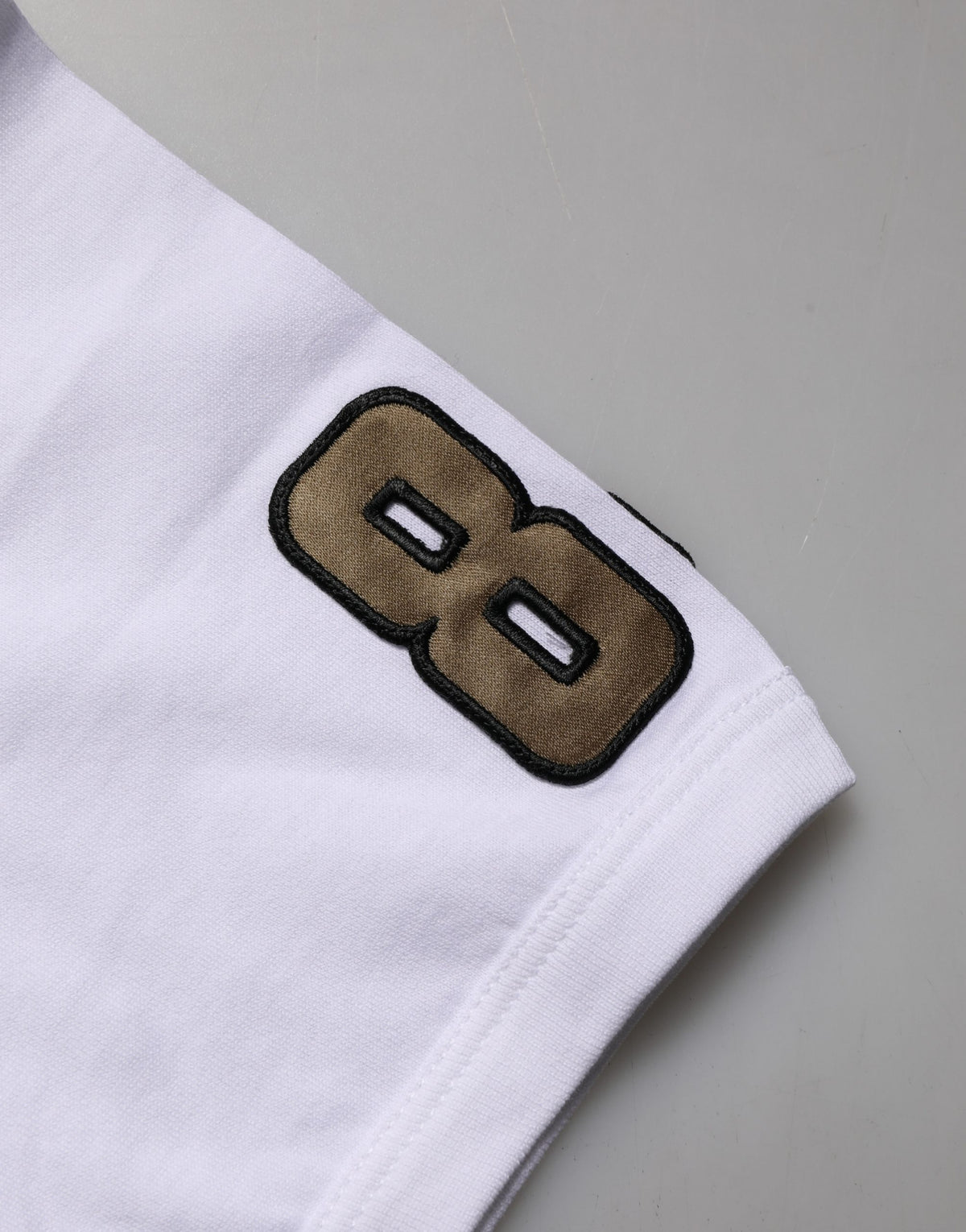 White DG King Royal Crew Neck Cotton  T-shirt