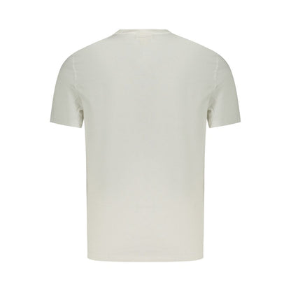 White Cotton Men T-Shirt