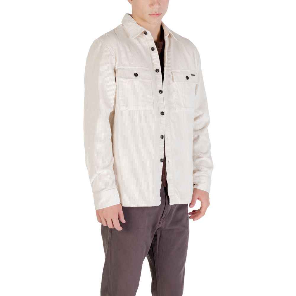 Cream Cotton Shell Jacket