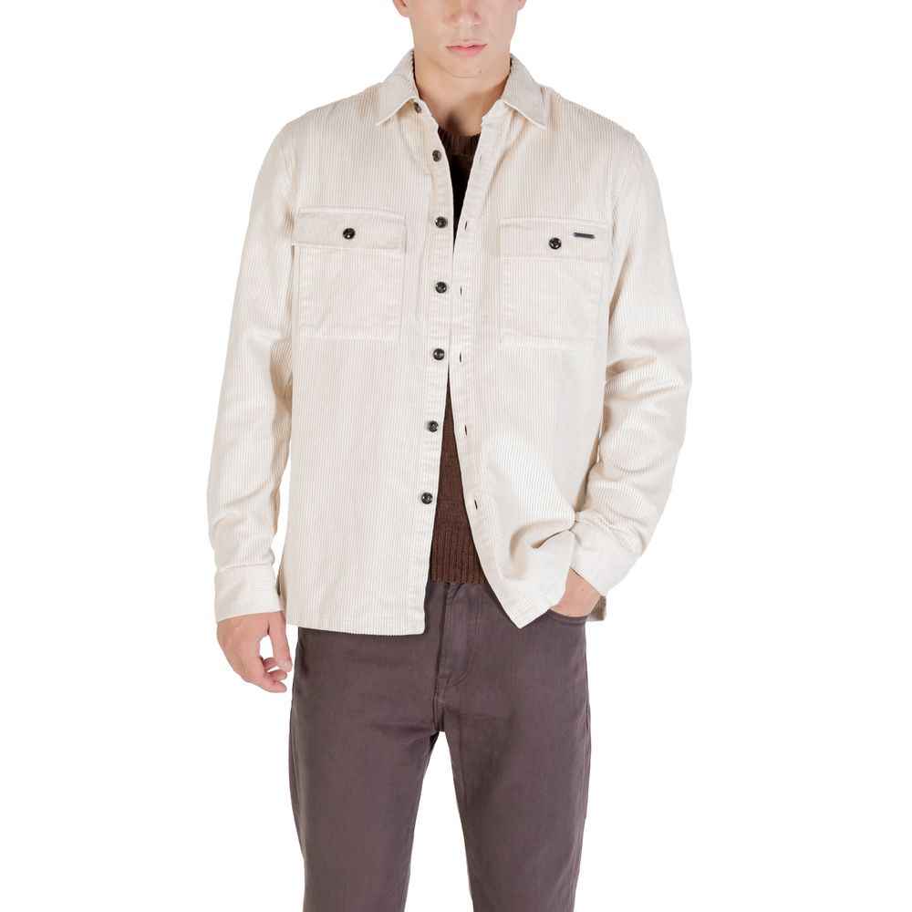Cream Cotton Shell Jacket