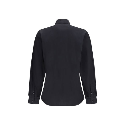 Black Cotton Dress Shirt
