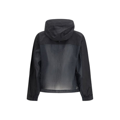 Black Cotton Shell Jacket