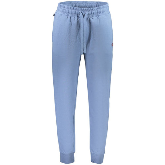 Blu Cotton Mens Trousers