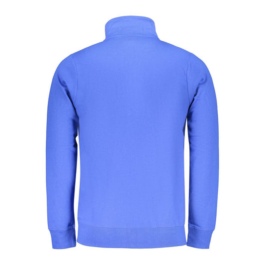 Blue Cotton Men Sweatshirt