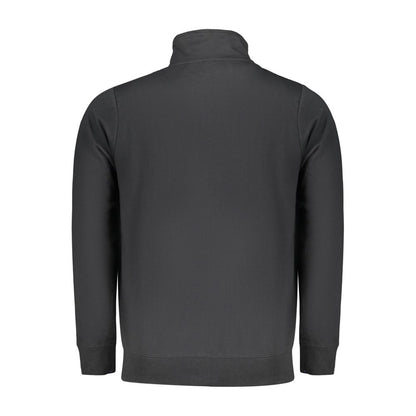 Black Cotton Men's Sweatshirt