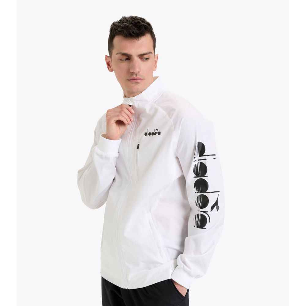 White Polyamide Shell Jacket