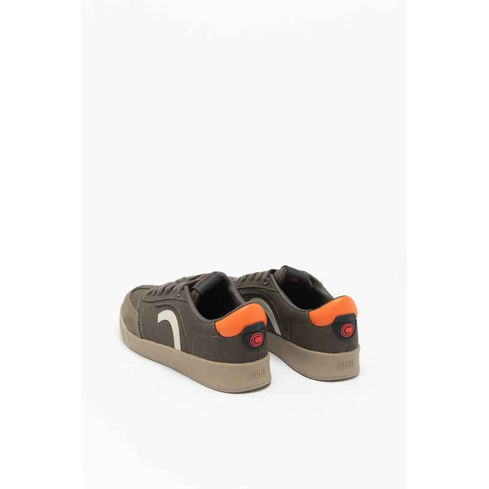Bicolor Leather Low Top Sneakers