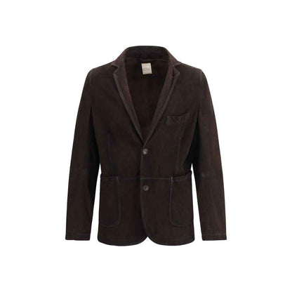 Brown Lamb Ovis Aries Aries Leather Jacket