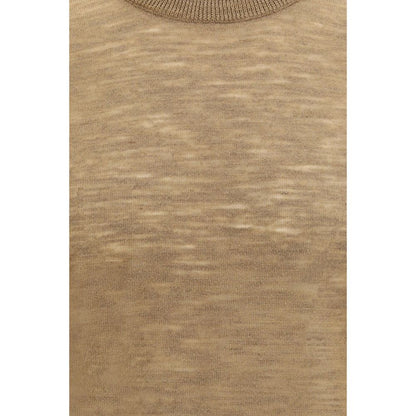 Beige Linen Shortsleeve Shirt