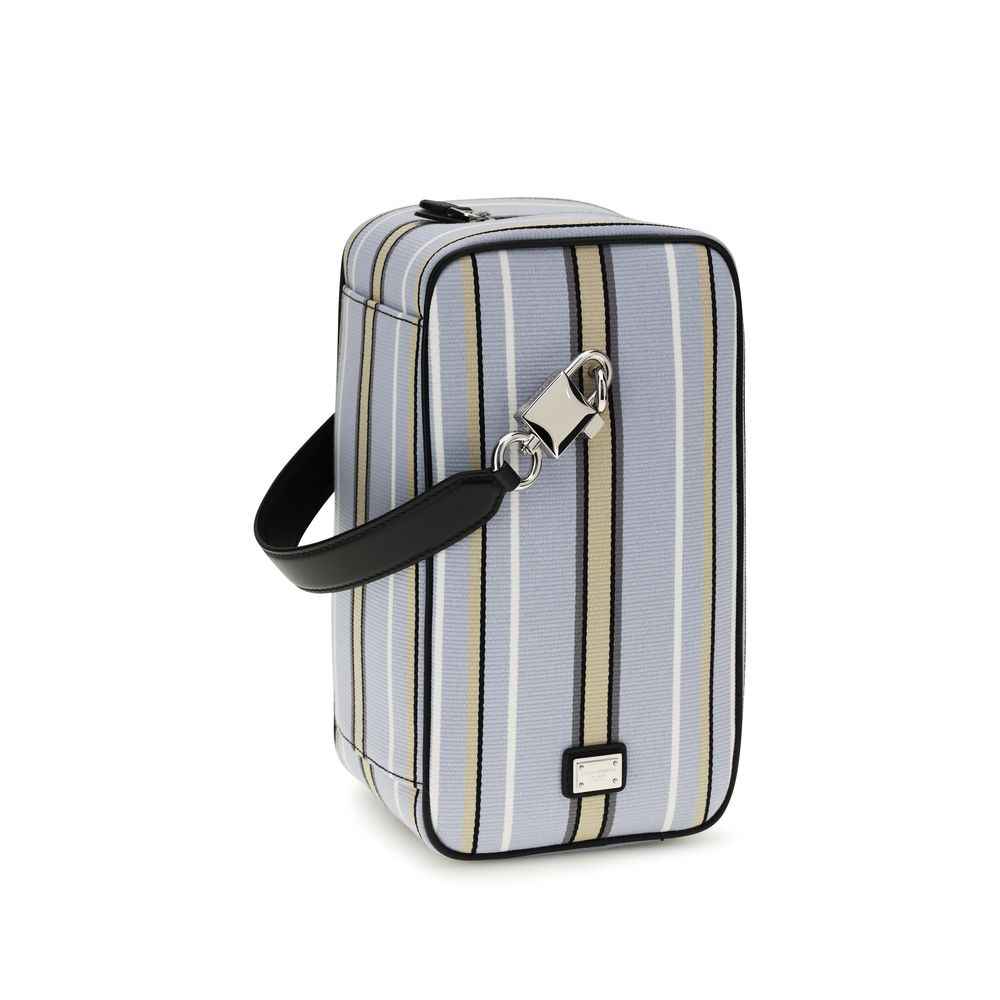 Blue Cotton Handbag