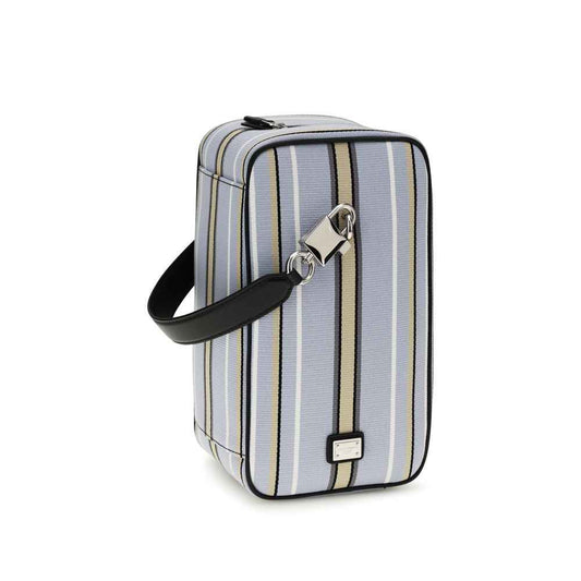 Blue Cotton Handbag