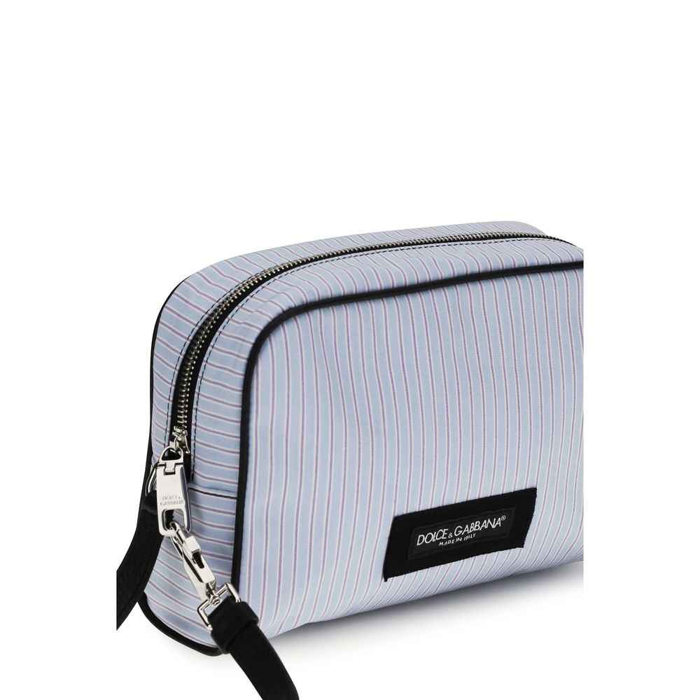 Blue Cotton Handbag