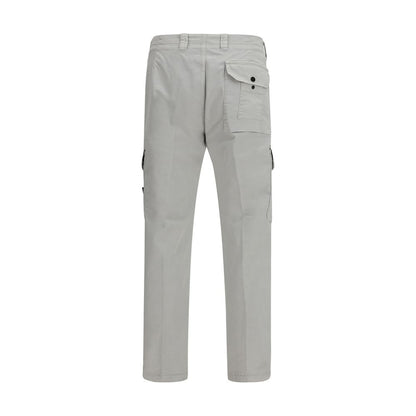 Gray Cotton Cargo Pants