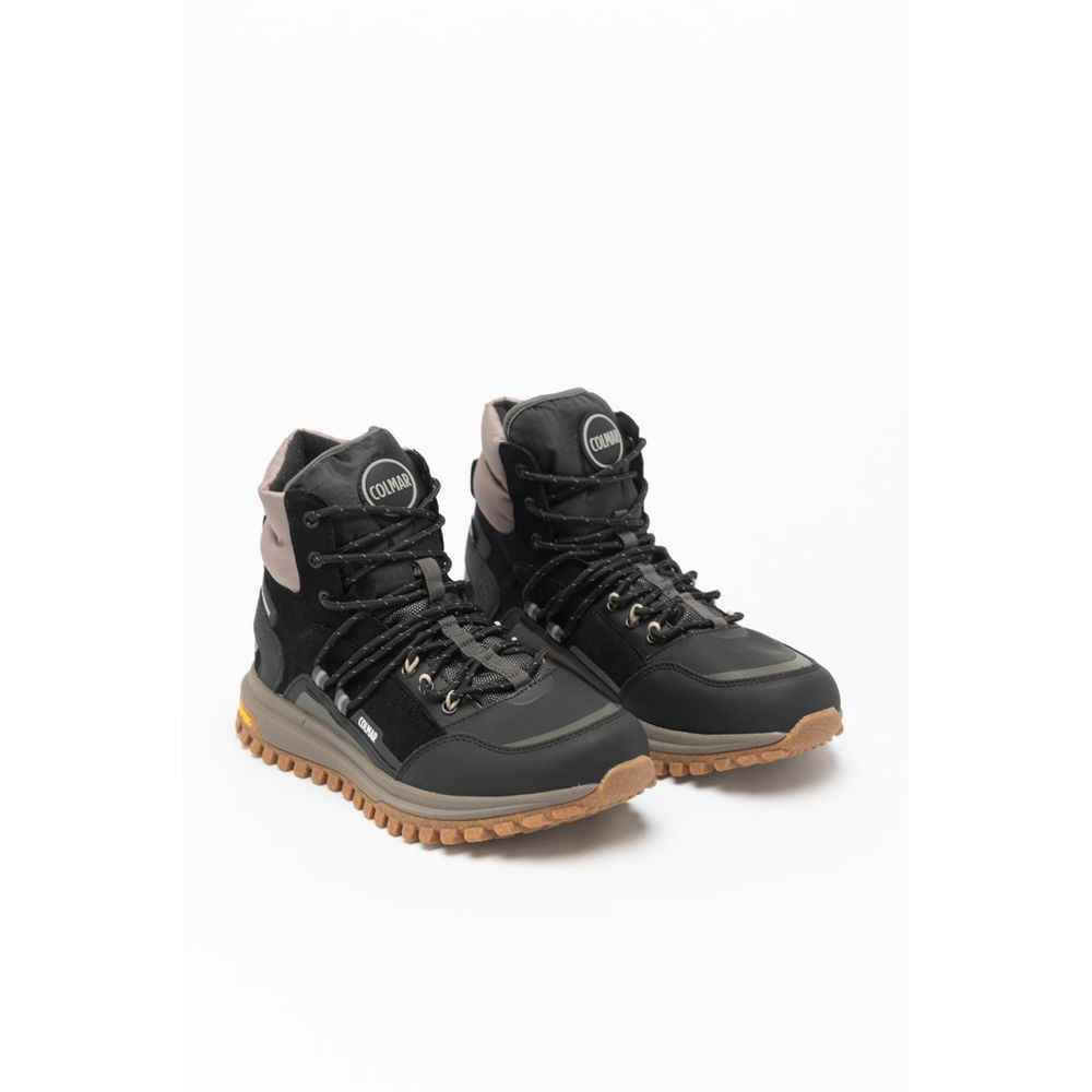 Black Leather Ankle Boots