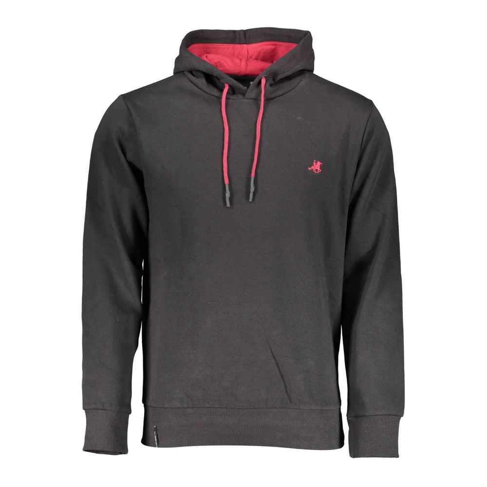 Black Cotton Mens Sweatshirt