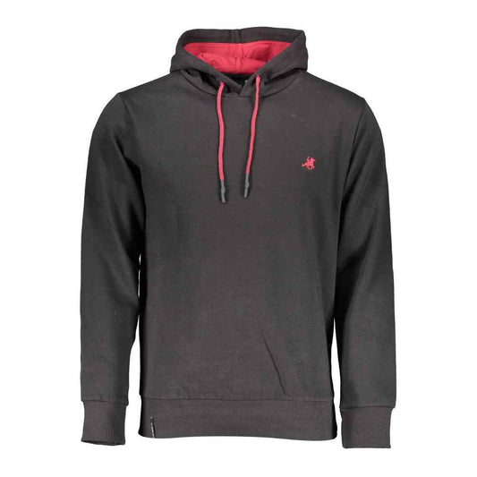 Black Cotton Mens Sweatshirt