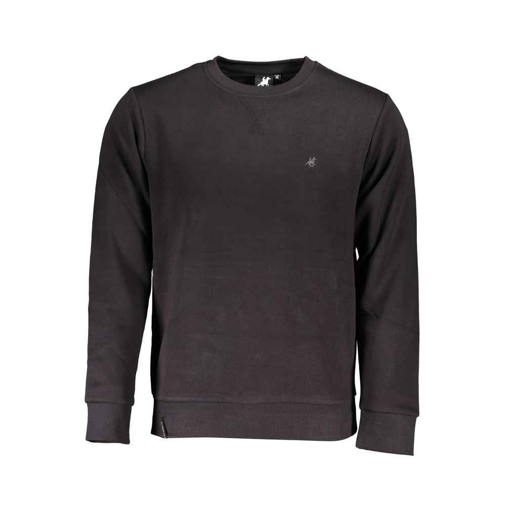 Black Cotton Men's Sweatshirt
