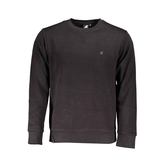 Black Cotton Men's Sweatshirt